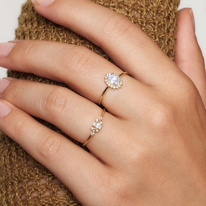 Moonstone Muse Ring | Gold