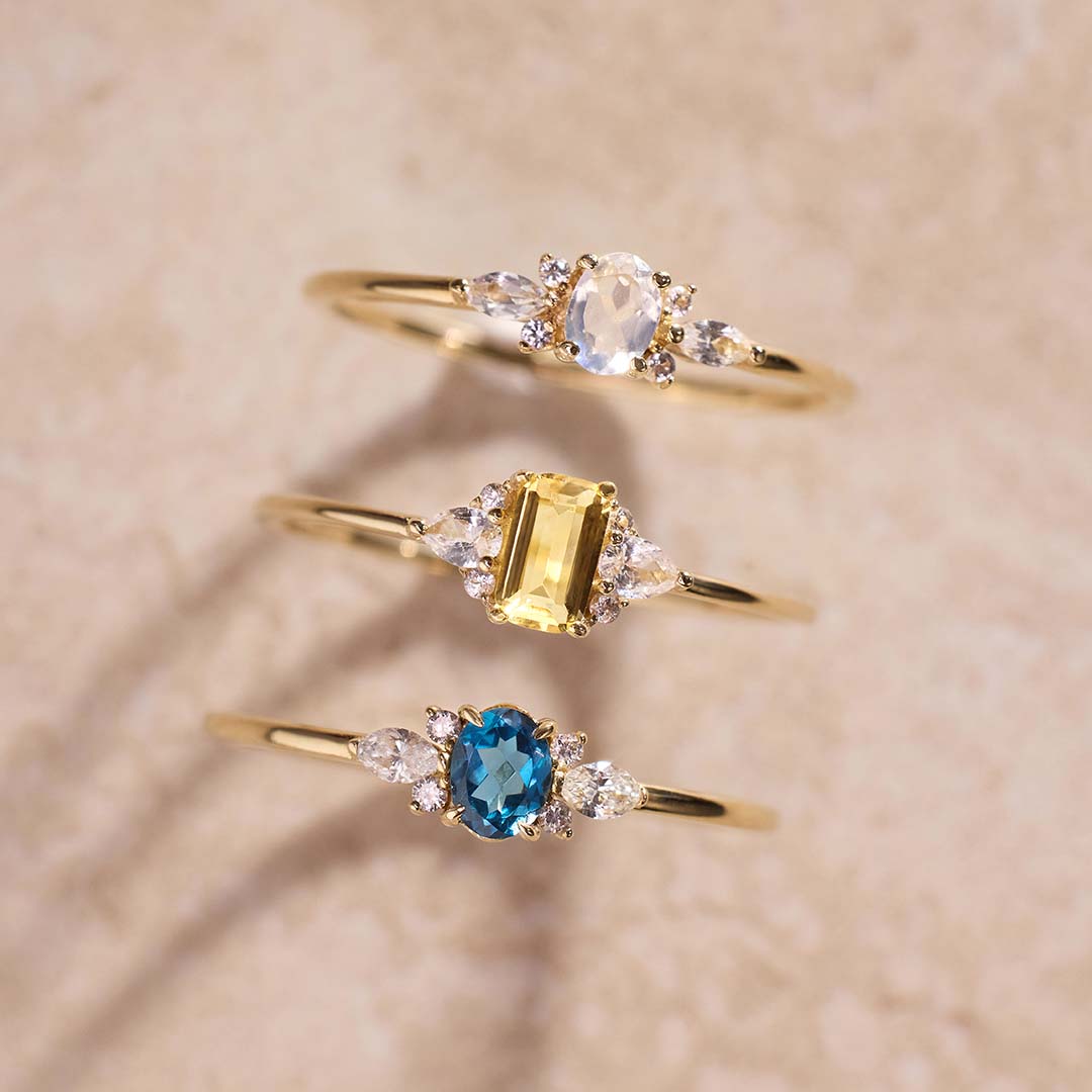 Moonstone Muse Ring | Gold