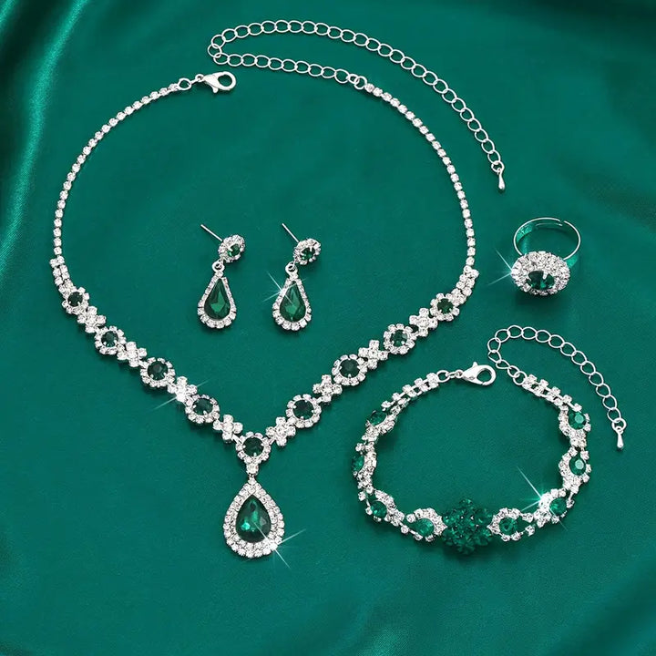 Adriana Lysandre Jewelry Set | White Gold