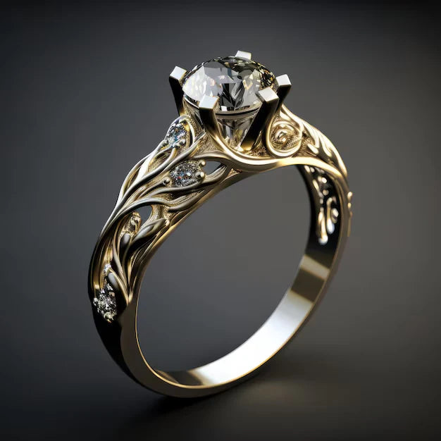 Elegant Exotic Zirconia Ring